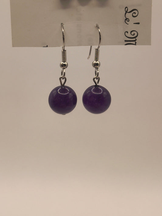 Amethyst earrings