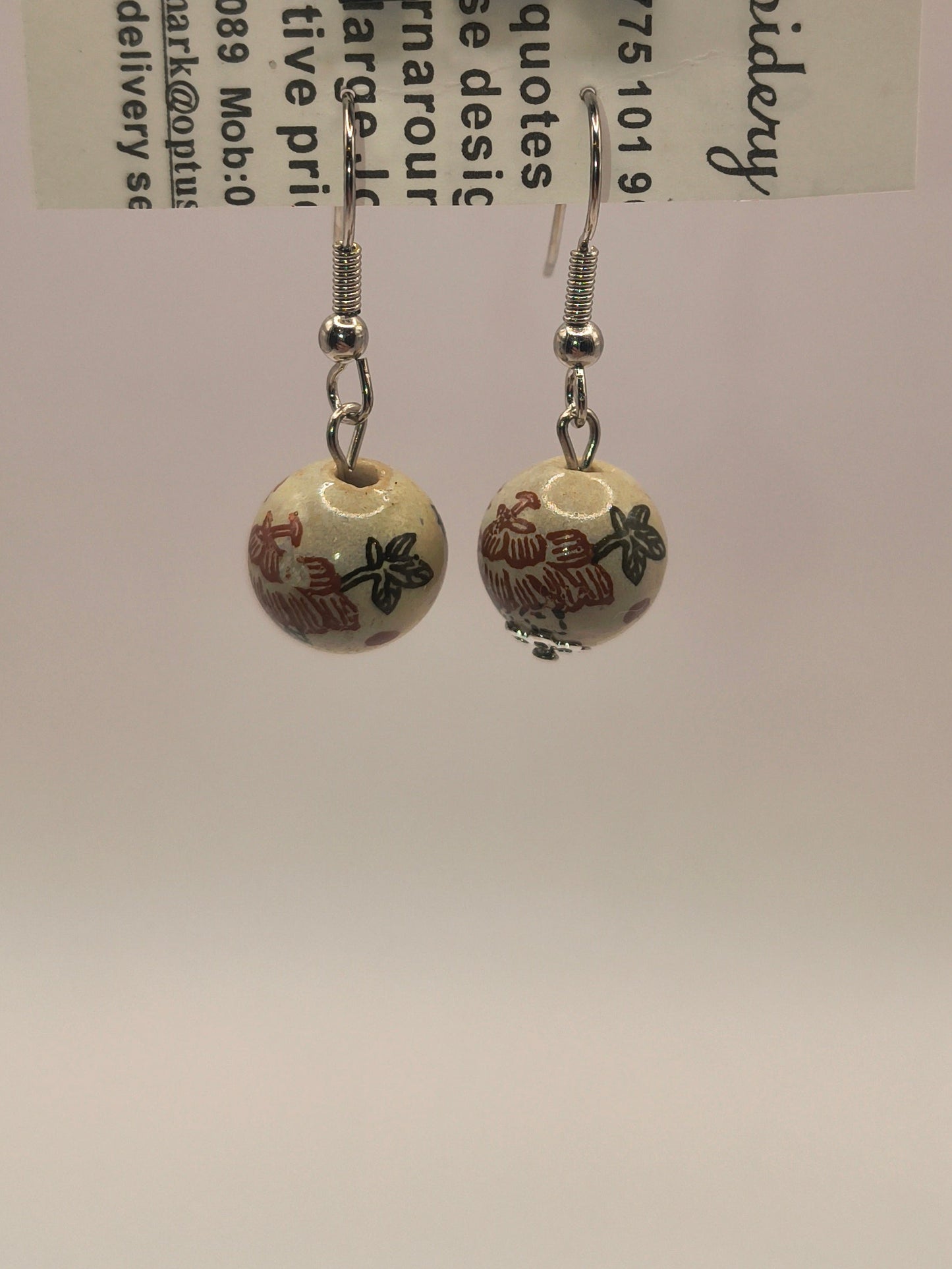 Handmade Chinese ceramic beads (Round)