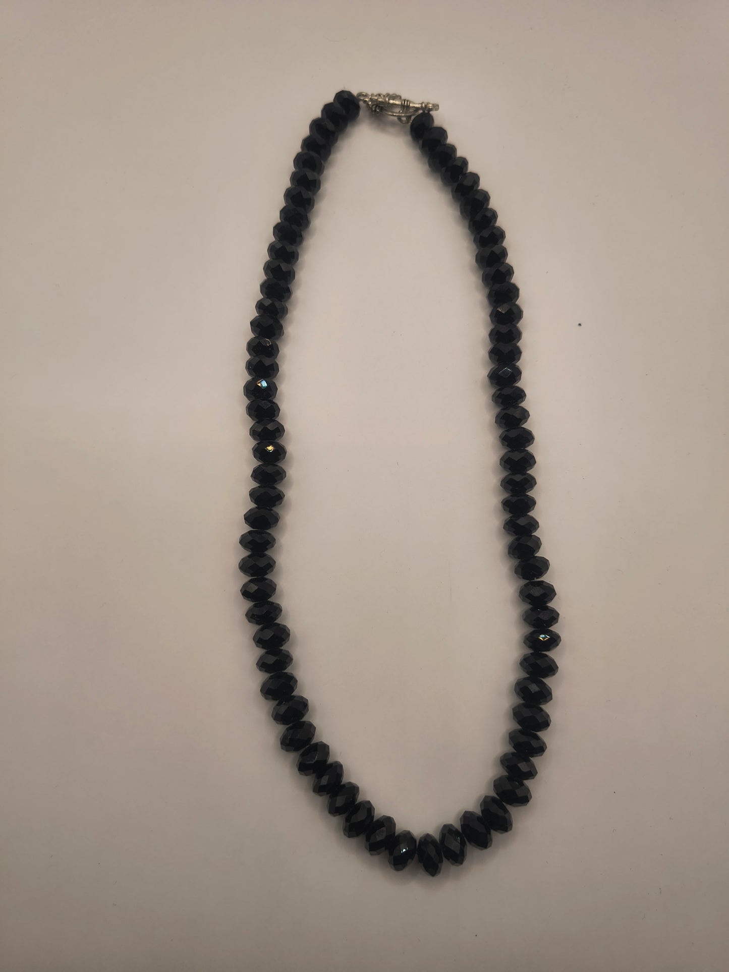 Onyx bellatrix cut necklace