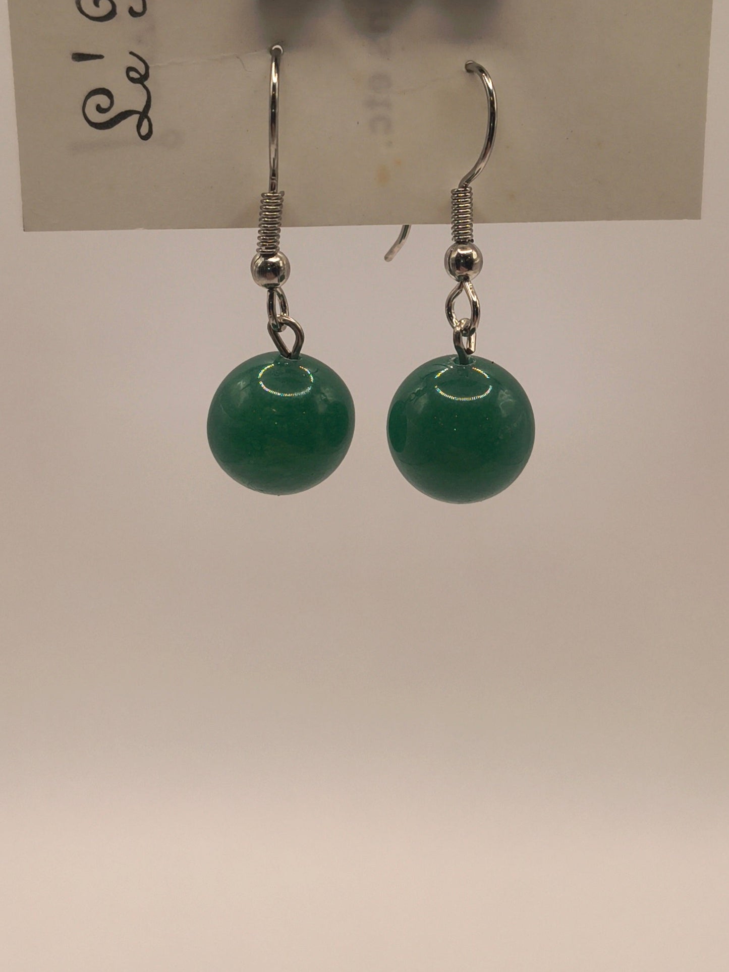 Jade earrings