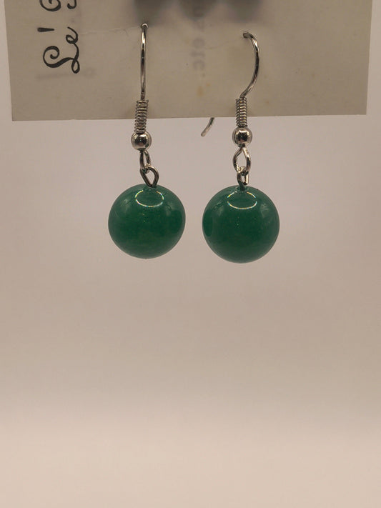 Jade earrings