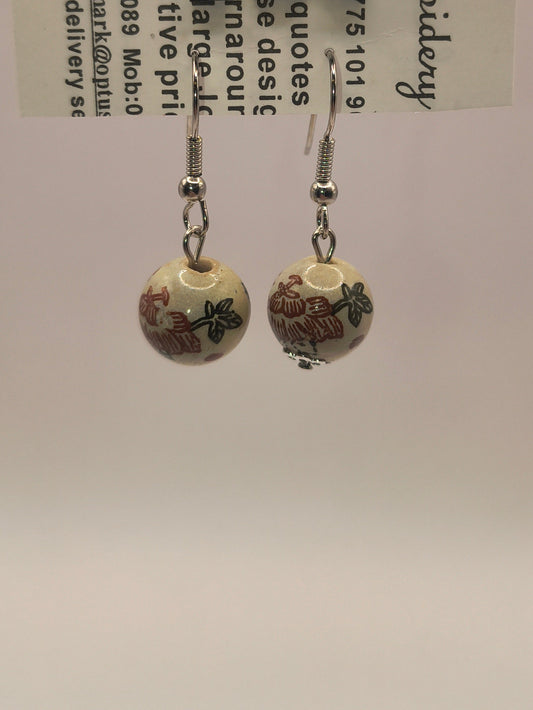 Handmade Chinese ceramic beads (Round)