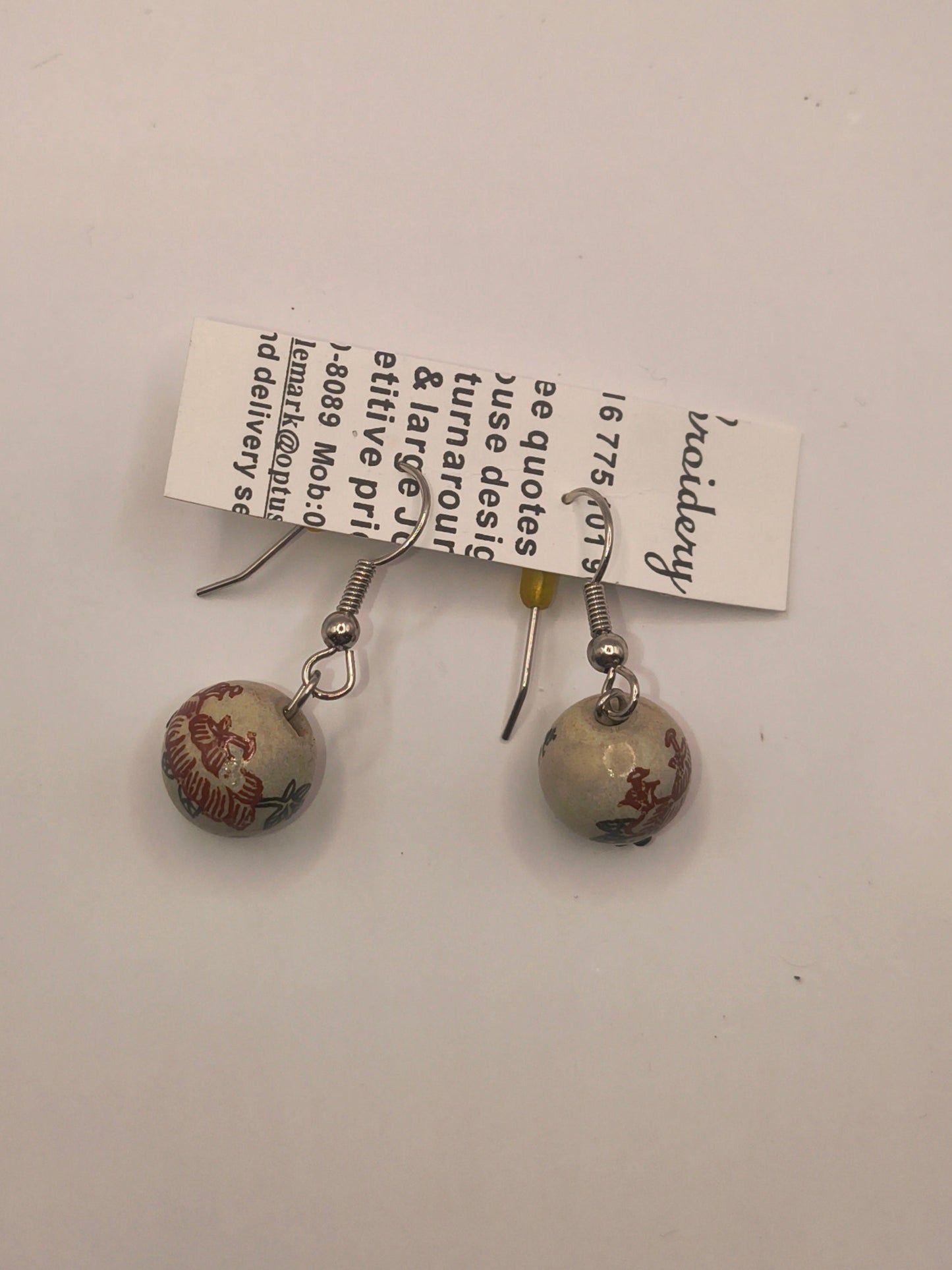 Handmade Chinese ceramic beads (Round)