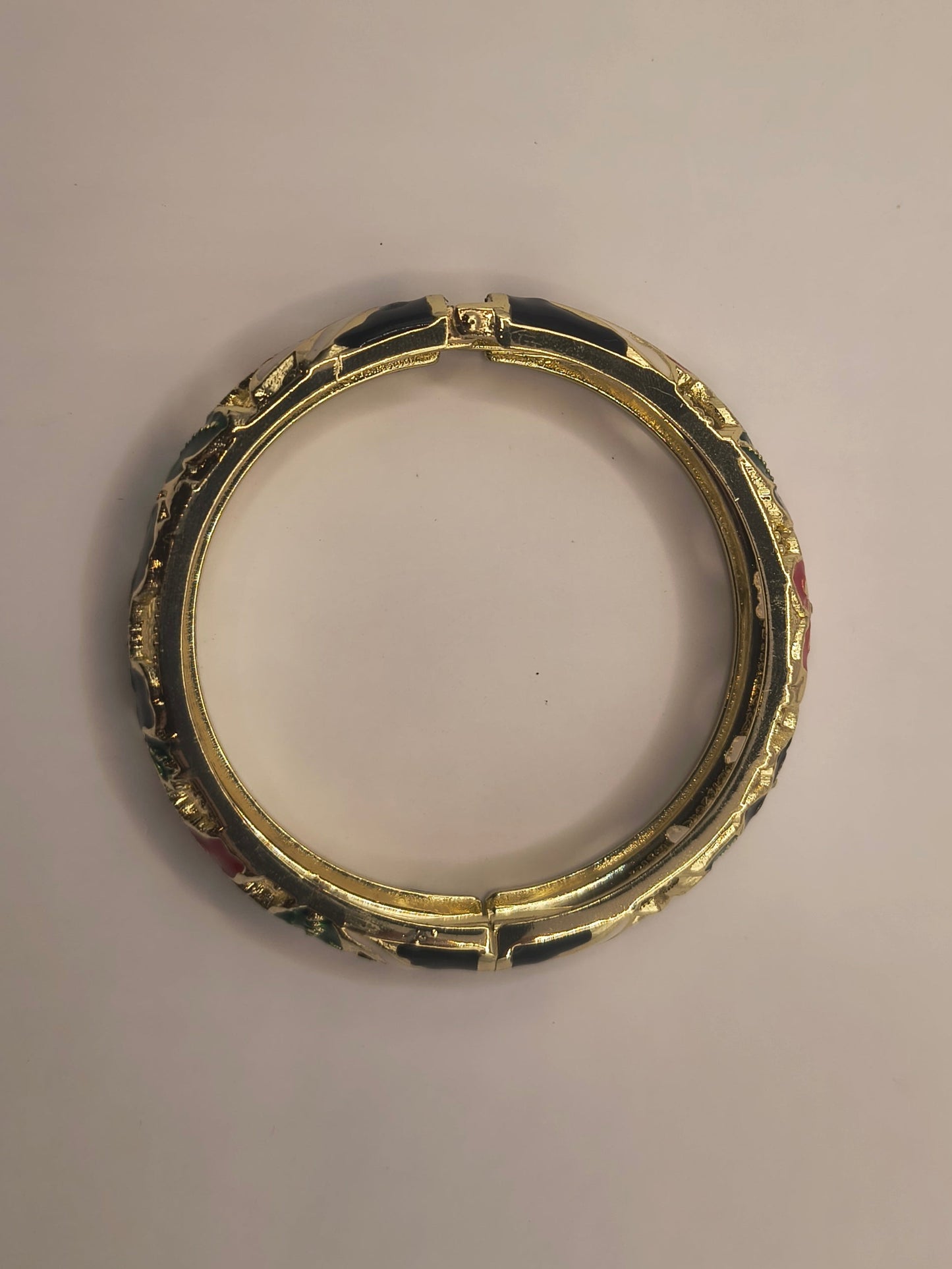 Polished ornate floral bracelet G