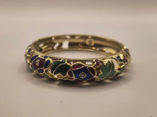 Polished ornate floral bracelet H