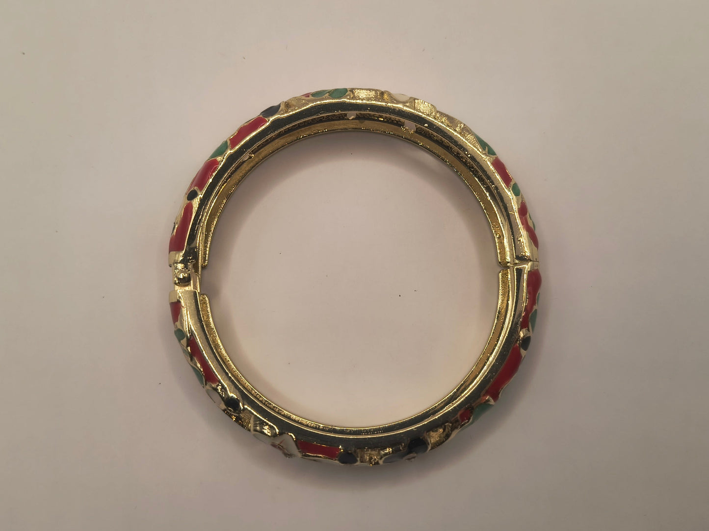 Polished ornate floral bracelet E