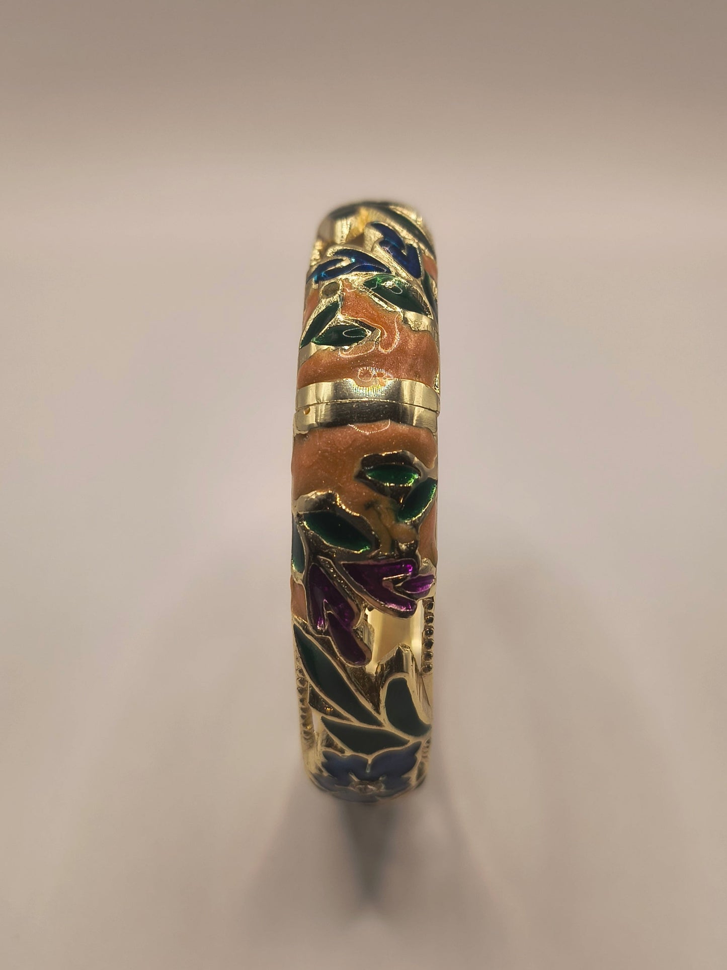 Polished ornate floral bracelet D