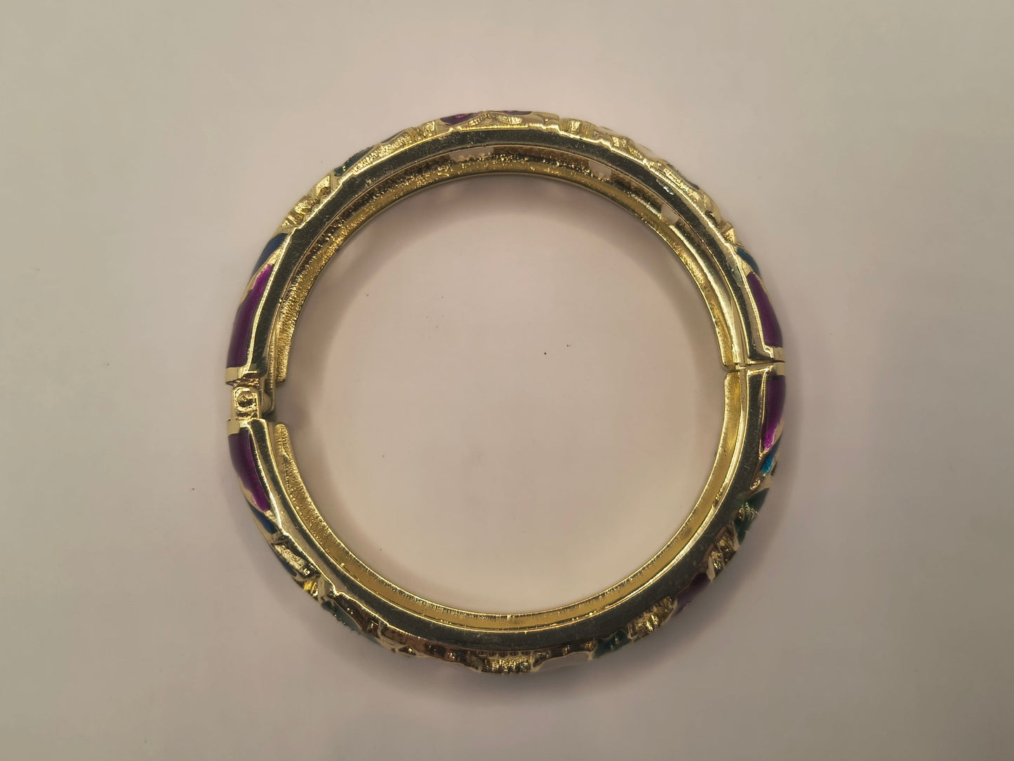 Polished ornate floral bracelet C