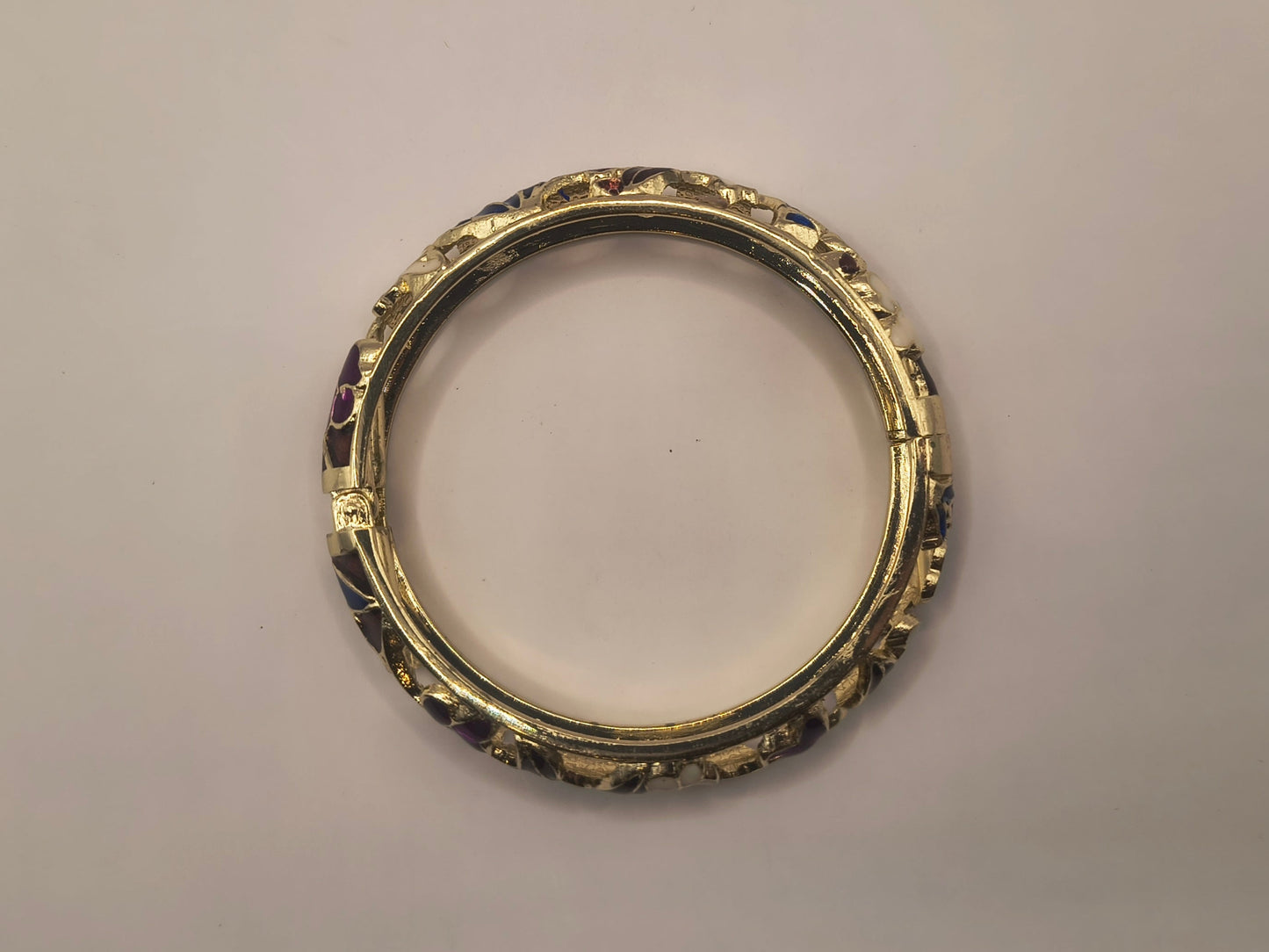 Polished ornate floral bracelet B